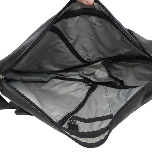 Ameribag Healthy Back Black Sling Leather Crossbody Backpack main image 8